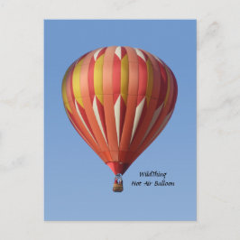 Cartão Postal Cartão-postal Wild Thing Hot Air Balloon
