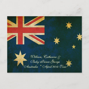 Cartão Postal Cartão-postal Wills Kate e Baby George Austrália