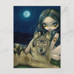 Cartão Postal Cartão-postal "Wolf Moon"