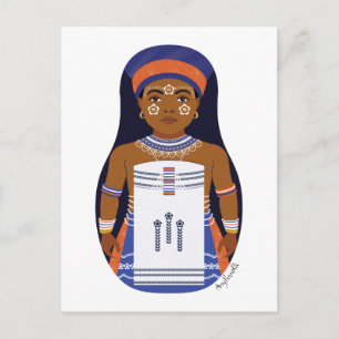 Cartão Postal Cartão-postal Xhosa, África do Sul