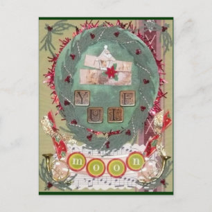 Cartão Postal Cartão-postal Yule Moon