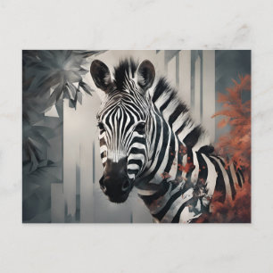 Cartão Postal Cartão-postal Zebra