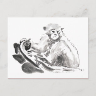 Cartão Postal Cartão-postal Zodiodiano de ano de pintura de lava