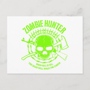Cartão Postal Cartão-postal Zombie Hunter