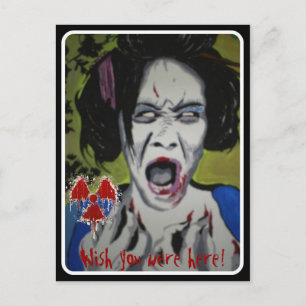 Cartão Postal Cartão-postal 'ZomGeisha'