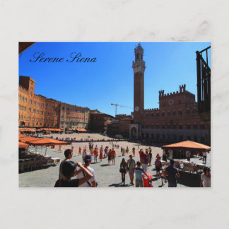 Cartão Postal Cartão: Praça del Campo, Siena, Italia