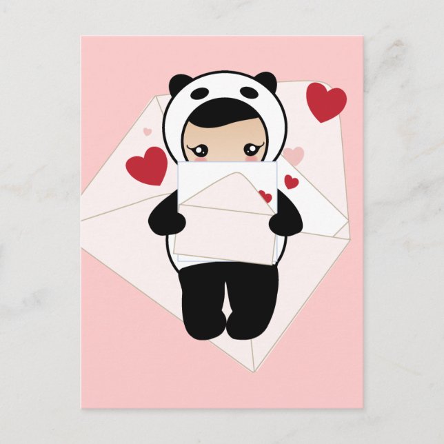 Cartão Postal Cartas de amor (Frente)