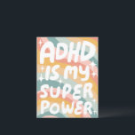 Cartão Postal Cartas PERSONALIZADAS do Bble DIVERTIDO de Super E<br><div class="desc">A mão fez um cartão para você! Personalize com seu próprio texto ou altere as cores. Procure mais cores e designs no meu compro ou me avise se você quer algo personalizado!</div>