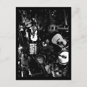 Cartão Postal Cartaz-Ame as Artes-Guitarras