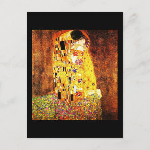 Cartão Postal Cartaz-Amor-Arte-Klimt-Kiss