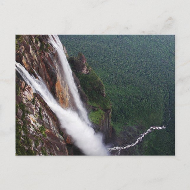 Cartão Postal Cartaz Angel Falls, Venezuela (Frente)