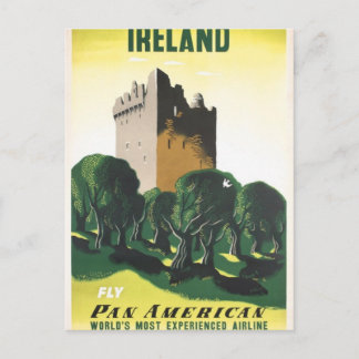 Cartão Postal Cartaz antigo da Irlanda do Castelo por Kauffe 195