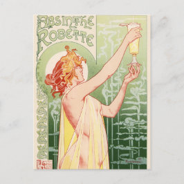 Cartão Postal Cartaz Antigo de Absinto Robette - Álcool