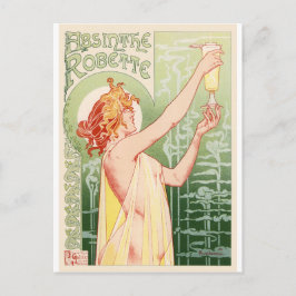 Cartão Postal Cartaz Antigo de Álcool - Absinthe Robette
