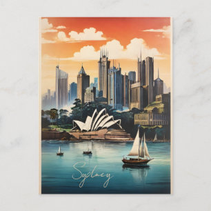 Cartão Postal cartaz antigo de Sydney