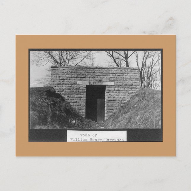 Cartão Postal Cartaz antigo Harrison Tomb (Frente)