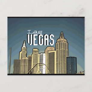 Cartão Postal Cartaz artístico do hotel Las Vegas New York