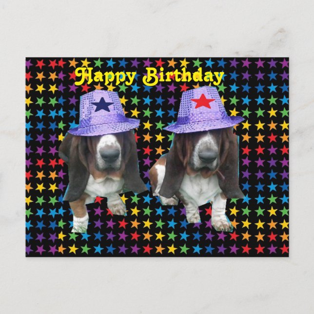 Cartão Postal Cartaz - Bebê Feliz Aniversário - Parabéns Estrela (Frente)