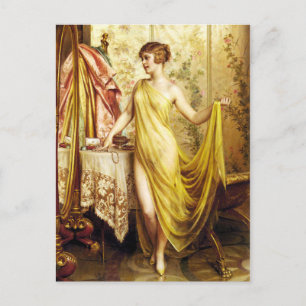 Cartão Postal Cartaz bonito da Vanitas vintage