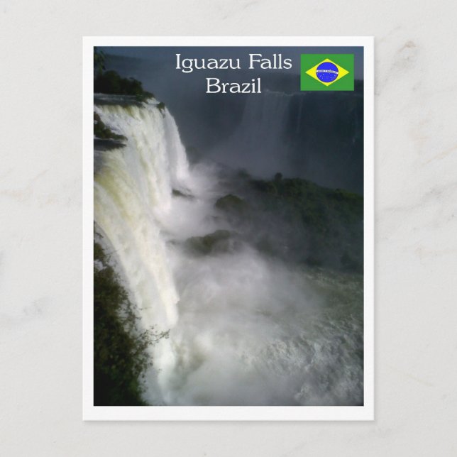Cartão Postal Cartaz Cataratas de Iguazu Falls (Frente)