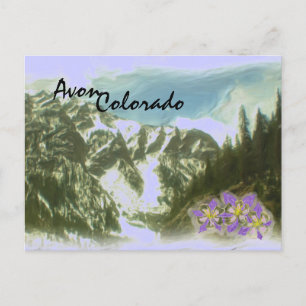 Cartão Postal Cartaz cênico Avon Colorado
