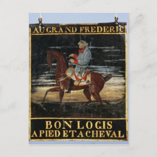 Cartão Postal Cartaz com Frederick o Excelente em Horseback