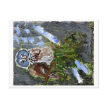 Cartaz-coruja-coruja-azul-cambaleante