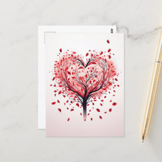 Cartão Postal Cartaz da árvore cardíaca