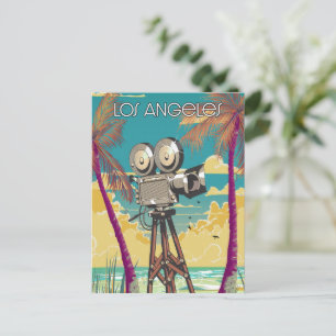 Cartão Postal cartaz da câmera de cinema de Los Angeles