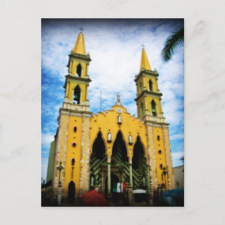 Cartão Postal Cartaz Da Catedral De Mazatlan, México