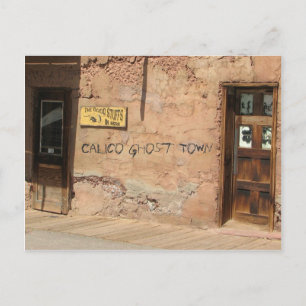Cartão Postal Cartaz da cidade do Calico Ghost!
