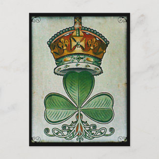 Cartão Postal Cartaz da Crown & Shamrock.