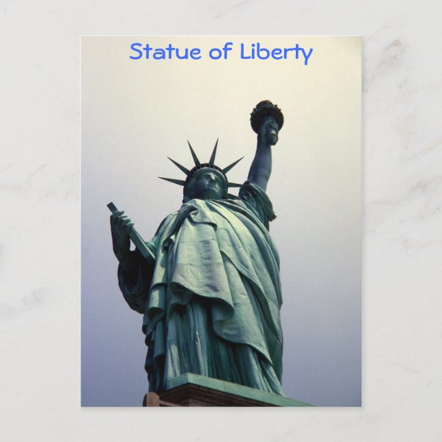 Cartão Postal Cartaz da Estátua da Liberdade (Frente)