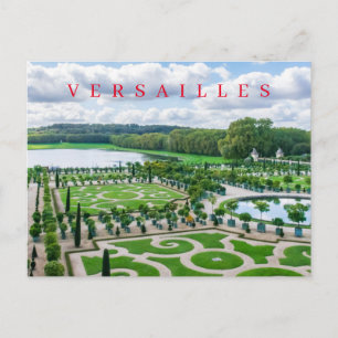 Cartão Postal Cartaz da exibição Jardins do Palácio Versailles