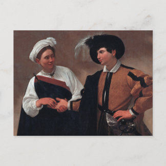 Cartão Postal Cartaz da Fortune de Caravaggio