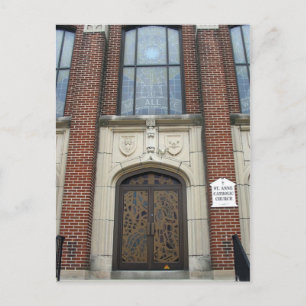 Cartão Postal Cartaz da Igreja Católica Anne