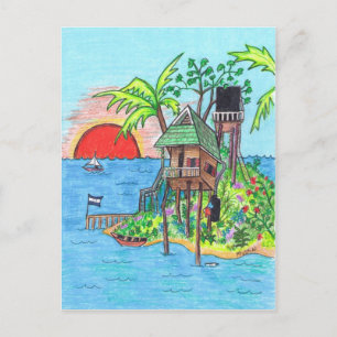 Cartão Postal Cartaz da Ilha