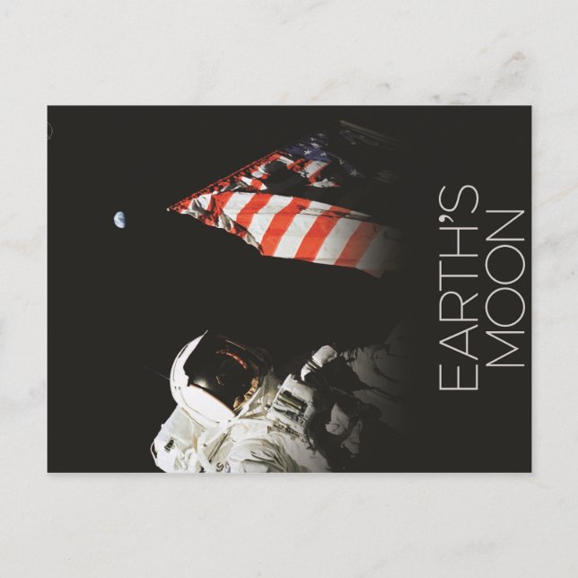 Cartão Postal Cartaz da Lua da NASA 8 (Frente)