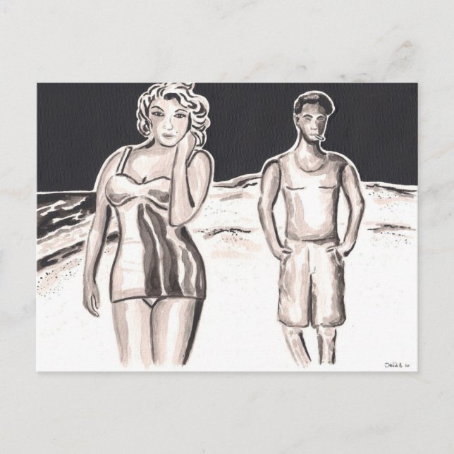 Cartão Postal Cartaz da Marcha Noturna Tardia (Frente)