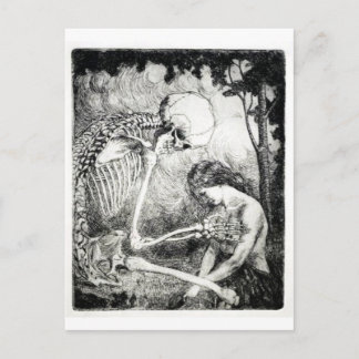 Cartão Postal Cartaz da morte