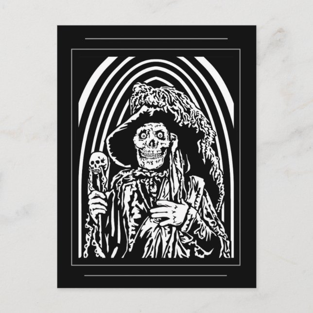 Cartão Postal Cartaz da Morte Vermelha (Frente)