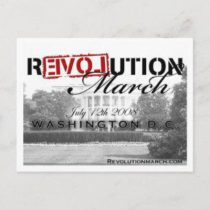 Cartão Postal Cartaz da Revolução Marcha!