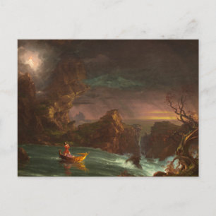 Cartão Postal Cartaz da Viagem da Vida, Manhood, Thomas Cole