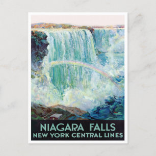 Cartão Postal Cartaz da viagens vintage Niagara Falls