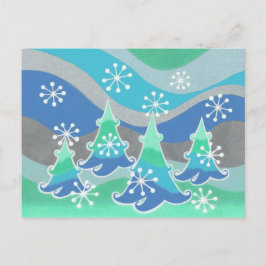 Cartão Postal Cartaz das Árvores de inverno
