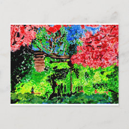 Cartão Postal Cartaz das flores de cereja