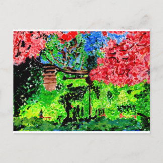 Cartão Postal Cartaz das flores de cereja