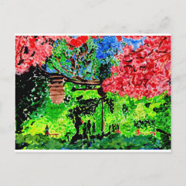 Cartão Postal Cartaz das flores de cereja