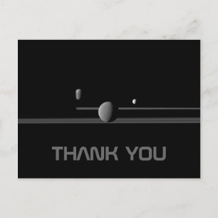 Cartão Postal Cartaz das luas de Saturno - Obrigado