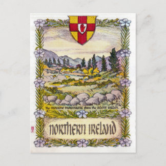 Cartão Postal Cartaz das montanhas Norte Ireland Mourne